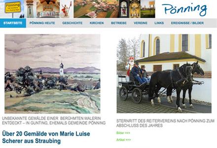 Pönning Homepage